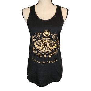 Ideal T By Next Level Apparel "You Are The Magick" Tank, Black/Gold, Medium